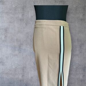 Zara Woman Tan Pencil Skirt Knee Length Single Strip xs